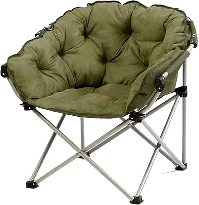 Lightweight Folding Chair Large Fabric Folding Lazy Couch Chair Lounge Chair Moon Chair Saucer Chair