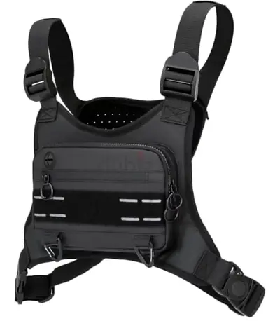 Sports Chest Bag For Men Women, Water Resistant Lightweight Front Chest Pack, Running Vest Bag With