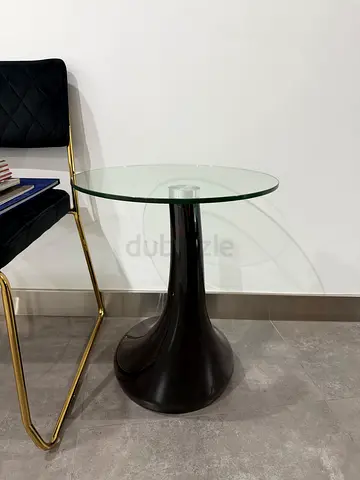 Modern Round Glass Table – Stylish  Minimal Design