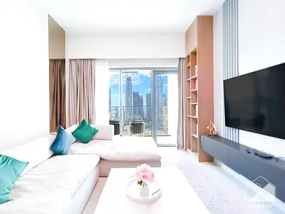 3.5 BED Burj Khalifa View l All Bills Inc| FREE WIFI - 2 PARKING l 0 commission l Cleaning