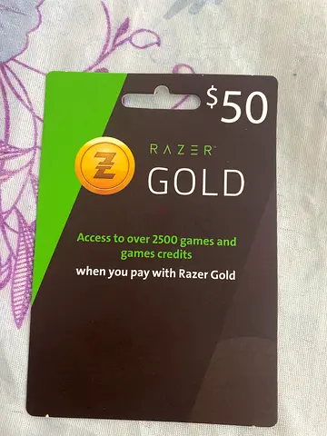 Razer Gold $50 Card – Not Scratched – Urgent Sale