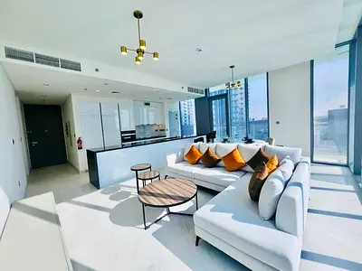 Gym Access & Corner Unit | Furnished 2BED + Maid | Lagoon View Vacant