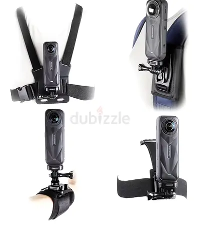 Accessories Kit for Insta360 X5, One R, X and GoPro Hero 9,New Quick Release Head Strap Mount + Ches