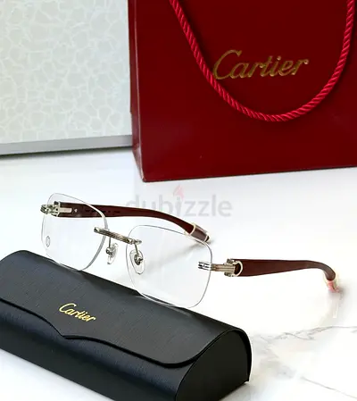 Cartier rimless eyeglasses with case