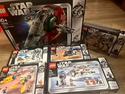 BRAND NEW RARE LEGO STAR WARS 20TH ANNIVERSARY EDITION 75243 75262 75261 75259 75258 40333