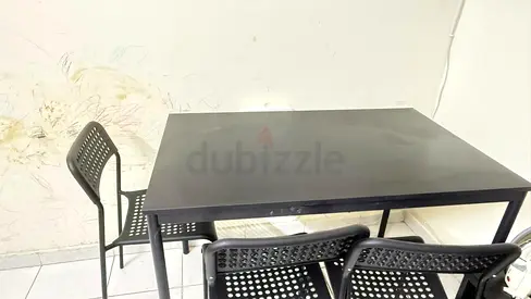 Dining table with 3 chairs for sale