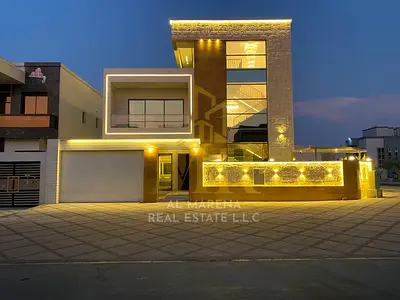 At a price inclusive of electricity, water and air conditioning, own a luxurious villa in Al Rawda 3 - Ajman | Two floors and a roof | 6 master bedroo