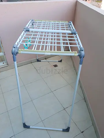 Silver Line Brand Carbon Steel Foldable Clothes Dryer, White Color, Excellent Condition