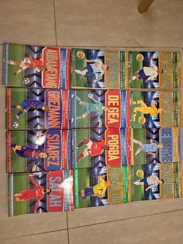 Set of 12 Ultimate Football Heroes childrens books – Sterling, De Bruyne, Ronaldo, Salah  more