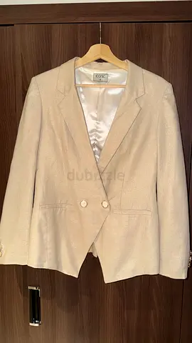 My cream tailored womens blazer