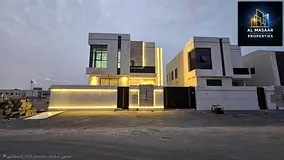 Luxury villa in Al Helio 2, Ajman, ready for immediate occupancy with high-end finishes and spacious