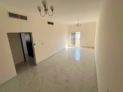 Two-bedroom apartment with a living room - Al Jurf 3, Ajman - near the Chinese market - central air conditioning - suitable for families - two bathroo