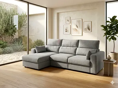 Ikea eskilstuna L shape sofa under storage
