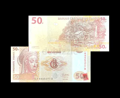Collectible 50 Franc Banknotes from Congo