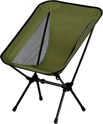Lightweight Portable Essential Compact Camping Chair,Sturdy with X-Frame,120kg Capacity,Foldable wit