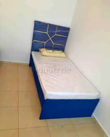 Blue single bed Brand new with medical mattress good Quality single size bed