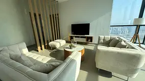 🏡 Luxury Furnished Apartment for Rent | 2 Bedrooms | Full Mamzar Dubai View | La Plage Tower