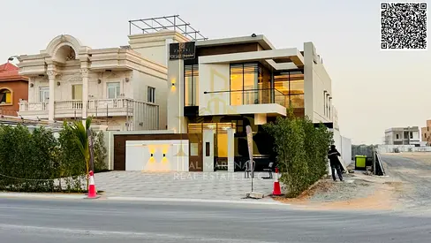 Luxury villa for sale in Al Muwaihat 1 (street and alley), high-end finishes, price includes electricity, water, and air conditioning.