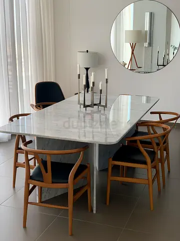 Marble Dining table plus 6 chairs