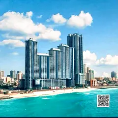 Elite Full Sea View| High Floor | Luxury 2BR | Beach Access | Ajman corniche Residences | 4 Cheques