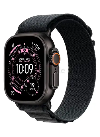 Apple Watch Ultra 3 GPS + Cellular 49mm Black Titanium Case With Black Alpine Loop