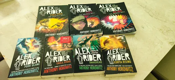 Alex Rider Series - 7 Paperback Books by Anthony Horowitz