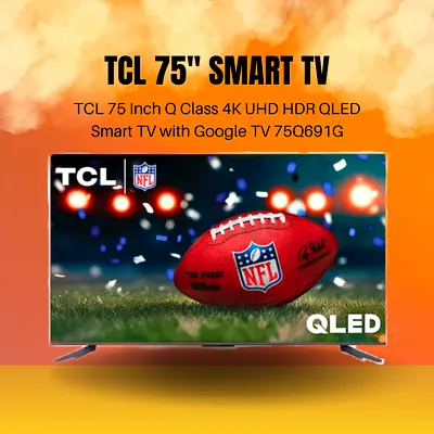 TCL 75 Inch TV | Q Class 4K UHD HDR QLED Smart  Google TV | 75Q691G
