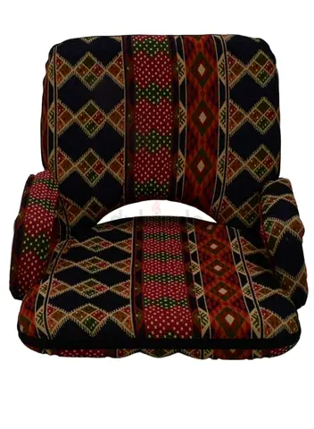 Traditional Arabic Folding Floor Chair with Armrest and Fully Adjustable Backrest, Suitable for Trip