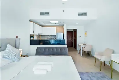 Furnished Studio in Downtown | Kitchen Setup