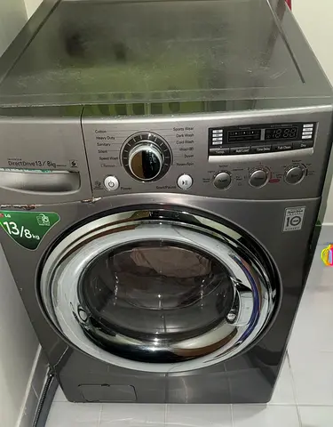 LG front-load washer-dryer (13/8kg) - working and well maintained