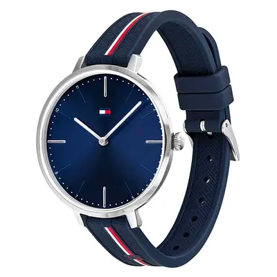 Tommy Hilfiger navy dial womens watch with silicone strap , brand new