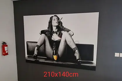 Large format artustic photo canvas
