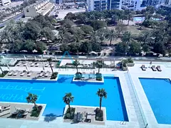 2BR Apartment | Corner Layout | Pool &amp; Downtown Views | Balcony