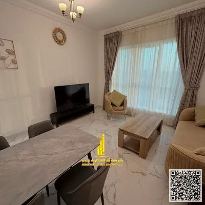 شقه فاخره غرفه وصاله مع بلكونه باطلاله مفتوحه. عجمان برج الواحة. مفروش بالكامل للإيجار الشهري✨الإيجار يشمل الفواتير والإنترنت وموقف