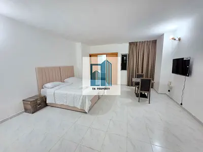 Studio apartment Available 4500 Aed fully furnish monthly payment all furniture brand new I have two type of layout king size bed and two in bed
