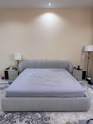 Stylish Grey Bed Frame