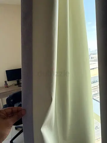 Light GREY fabric curtains - BRAND NEW