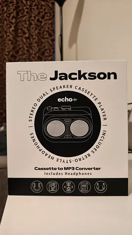 Echo Jackson Casette Player - Unboxed (used just once)