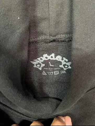 Spider hoodie black with web graphic