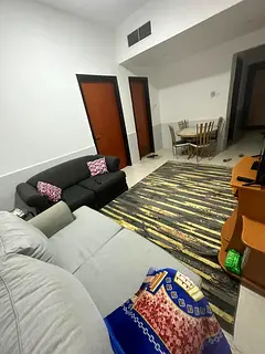 For monthly rent in Ajman fully furnished one bedroom and hall apartment in Al Jurf Garden City Towe