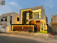 One of the most luxurious villas in Al Bahia, featuring a two-story pool and rooftop terrace. The pr