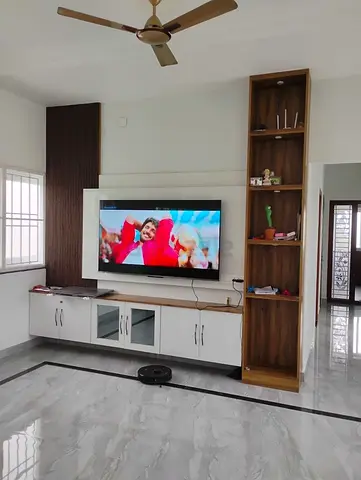 White and Wood Entertainment Unit