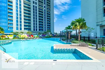 Furnished 1BR | High Floor | Close to Metro | Balcony & Pool Access