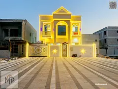 Classic design villa | High-end finishing | Large setback 20 meters | 5 rooms, majlis, 2 halls, maid