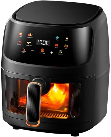 Brandnew 6L Air Fryer 1400W – Touch Screen, Clear Window, 8 Presets