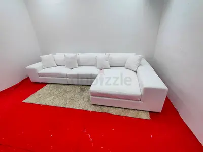 Top Quality Eichholtz Brand white color lshape sofa