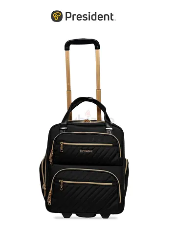president Rolling Laptop Backpack for Women, Fits Up to 17-Inch Laptops, Model 77898 - Black