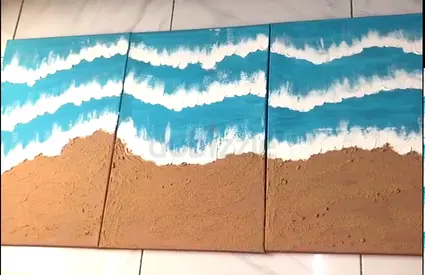 Seaside Triptych Artwork