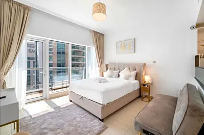 استوديو مفروش | شرفة | إطلالة على وسط المدينة والقناة