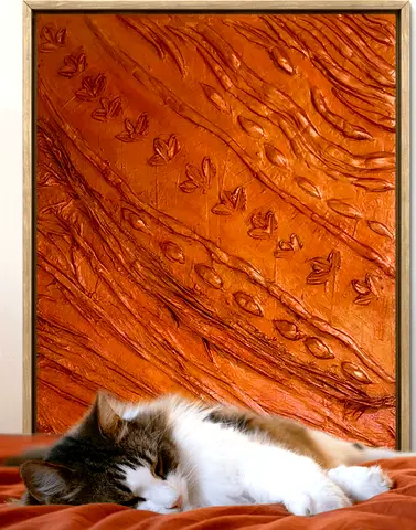 Unique Textured abstract artwork Ideal for Luxury interior/ Minimalist décor (Canvas 100X71 cm)